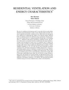 Sustainable building / Ventilation / Technology / Building biology / Building engineering / Infiltration / HVAC / Natural ventilation / Blower door / Heating /  ventilating /  and air conditioning / Architecture / Mechanical engineering