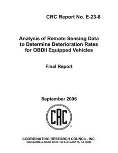 Microsoft Word - E-23-8 Final Report Remote Sensing to Determine NonIM OBD Effects.doc