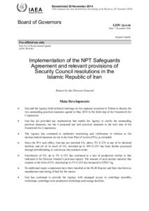 Nuclear proliferation / Uranium / Science and technology in Iran / Nuclear energy in Iran / Enriched uranium / Nuclear Non-Proliferation Treaty / IR-40 / Uranium hexafluoride / Centrifuge / Nuclear technology / Nuclear physics / Nuclear program of Iran