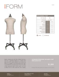 [ v4.0 ]  MEASUREMENT CHART Size Category  Men