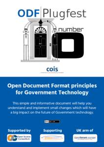 cois  community for open interoperability standards Open Document Format principles for Government Technology