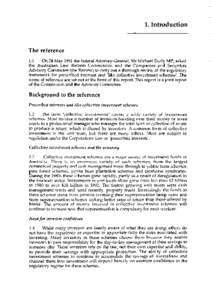 1. Introduction  The reference 1.1 On 24 May 1991 the federal Attorney-General, Mr Michael Duffy MP, asked