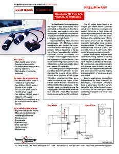 For technical assistance or to order, call[removed]Dual Beam PRELIMINARY