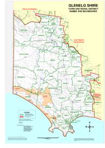 GLENELG SHIRE TOWN AND RURAL DISTRICT NAMES AND BOUNDARIES WEST WIMMERA CHE