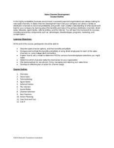 Microsoft Word - Sales Channel Development Outline 2014.docx