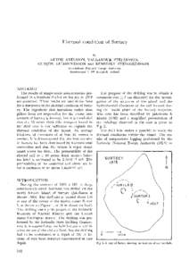 Thermal condition of Surtsey BY GUDNI AXELSSON, VALGARDUR STEFANSSON, GUDJON GUDMUNDSSON and BENEDIKT STEINGR~MSSON Oikustofnu~i (National E~icigy Autliority)