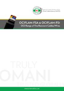 INDEX OCIFLAM is Oman Cables range of Fire Performance Electric Cables 2