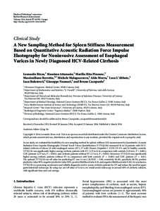 Cirrhosis / Gastric varices / Spontaneous bacterial peritonitis / Elastography / Esophageal varices / Hepatocellular carcinoma / Hepatitis / Splenomegaly / Portal hypertension / Medicine / Hepatology / Health