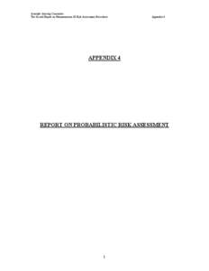 Scientific Steering Committee The Second Report on Harmonisation Of Risk Assessment Procedures Appendix 4  APPENDIX 4