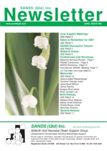 SANDS (Qld) Inc  Newsletter www.sandsqld.com  JUNE, ISSUE 263