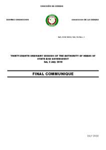 COMISSÂO DA CEDEAO  ECOWAS COMMISSION COMMISSION DE LA CEDEAO