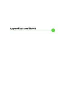 Appendixes and Notes  Appendix A. A Bestiary of Foodborne Pathogens