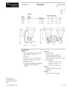 Kensington  Incandescent Bath & Vanity Type    ____________