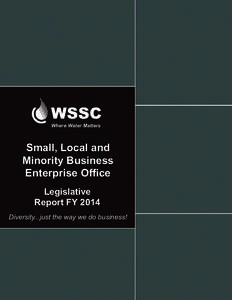 Where Water Matters  Small, Local and Minority Business Enterprise Office Legislative