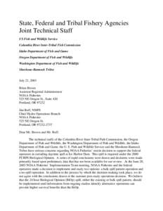 Salmon / Fisheries science / Oily fish / Snake River / Chinook salmon / Fisheries management / Columbia River / National Oceanic and Atmospheric Administration / Ice Harbor Dam / Geography of the United States / Fish / Idaho