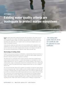 appendix g  Existing water quality criteria are inadequate to protect marine ecosystems  W