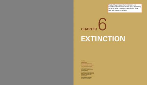 152  Used with permission from Extinction and Evolution: What Fossils Reveal about the History of Life by Niles Eldredge, Firefly Books 2014, $45. http://amzn.to/1y2uq7t