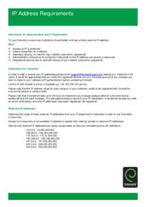 Reserved IP addresses / Internet protocols / Private network / Broadcast address / IP address / Port / Localhost / IPv4 / Martian packet / Network architecture / Internet / Computing