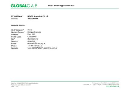 Standards organizations / Government of Argentina / National Food Safety and Quality Service / EurepGAP / Secretaría de Inteligencia / Mercosur / Argentina / Politics / Government / International relations