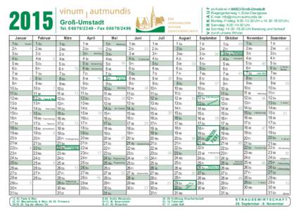 Kalenderblatt A4 2015 Aria Narowl.pmd