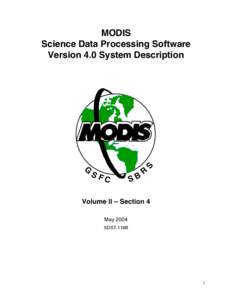 G  S MODIS Science Data Processing Software