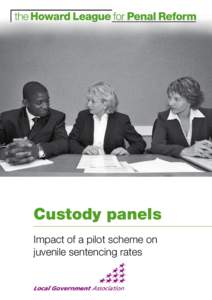 Custody panels Impact of a pilot scheme on juvenile sentencing rates Custody panels