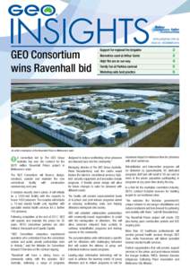 R  www.geogroup.com.au ISSUE 34 : DECEMBER[removed]GEO Consortium