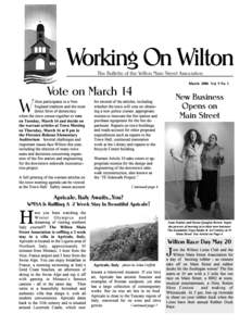 Page 1  The Bulletin of the Wilton Main Street Association W