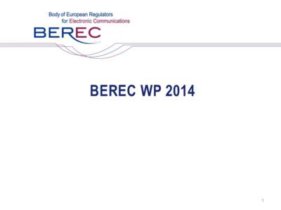 BEREC WP Stakeholder involvement