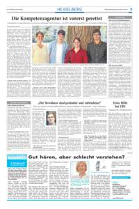 HEIDELBERG  NrRhein-Neckar-Zeitung Mittwoch/Donnerstag, 30. April/1. Mai 2014