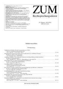 Schriftleitung: Prof. Dr. Jürgen Becker (V.i.S.d.P.) Redaktion: Sebastian Pech Redaktionsassistenz: Nicole Bentin, Carla Burner, Stephanie Niederalt, Dr. Pascal Oberndörfer, Christoph Seibold, Dr. Martin Schippan Ansch