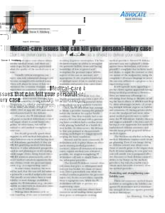Medical-care issues that can kill your personal-injury case