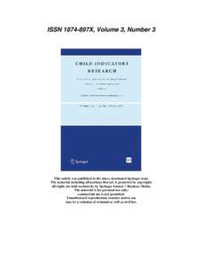 ISSN 1874-897X, Volume 3, Number 3  This article was published in the above mentioned Springer issue. The material, including all portions thereof, is protected by copyright; all rights are held exclusively by Springer S