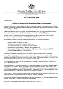 Carers rights movement / Family / Caregiver / Disability