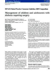 Pediatric Diabetes 2009: 10(Suppl. 12): 169–174 doi: [removed]j[removed]00579.x All rights reserved © 2009 John Wiley & Sons A/S