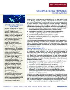 Global Energy Practice - Power Overview