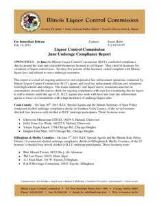 Oregon Liquor Control Commission / Illinois Liquor Control Commission / Illinois State Police / Government