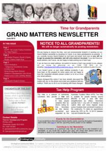 Time for Grandparents  GRAND MATTERS NEWSLETTER June[removed]IN THIS ISSUE