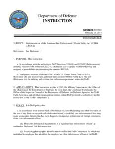 DoD Instruction[removed], February 13, 2014