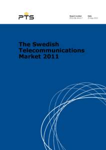 Report number  PTS-ER-2012:17 The Swedish Telecommunications