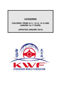 RULES FOR CHILDREN COMPETITIONS 2012