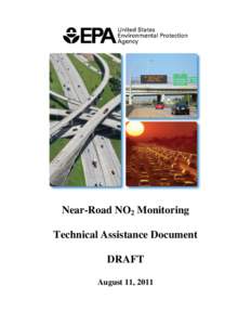 Near-Road NO2 Monitoring Technical Assistance Document DRAFT August 11, 2011  Near-Road NO2 Monitoring TAD