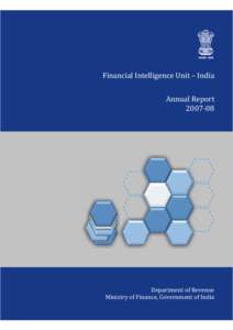 Financial Intelligence Unit – India Annual ReportDepartment of Revenue Ministry of Finance, Government of India