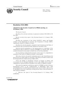 Politics of Georgia / United Nations Observer Mission in Georgia / Kodori Valley / United Nations Security Council Resolution / Georgian–Abkhazian conflict / Abkhazia / History of Georgia