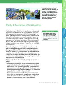 1  Build, 4-Lane, and 6-Lane Alternatives are tion mobility among the alternatives and options. It also shows that the project