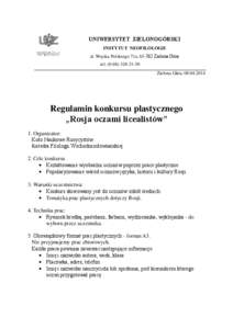 UNIWERSYTET ZIELONOGÓRSKI INSTYTUT NEOFILOLOGII al. Wojska Polskiego 71a, [removed]Zielona Góra tel[removed]50 Zielona Góra, [removed]