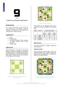 9 (nine) A game for 2 to 4 players by Adam Kałuża