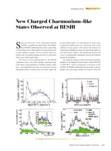 Vol.28 No[removed]Highlights New Charged Charmonium-like States Observed at BESIII