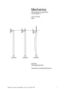 Mechanica Samenvatting en opdrachten voor trimester 1.1