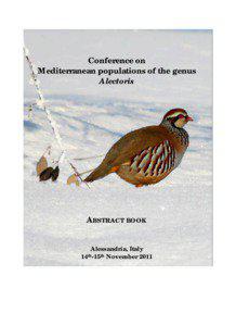 Conference on Mediterranean populations of the genus Alectoris